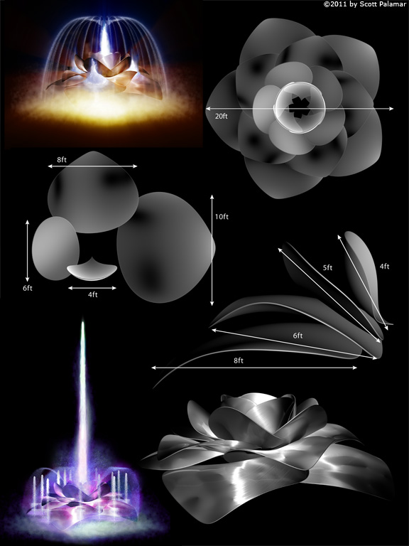 H2Oarts Flower Petal Concept