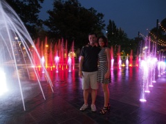  Happy newly engaged couple